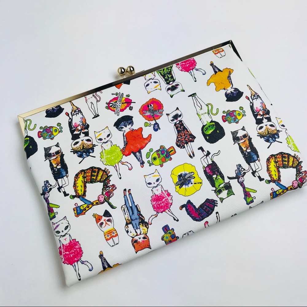 Laje Kitty Cat Clutch Purse
